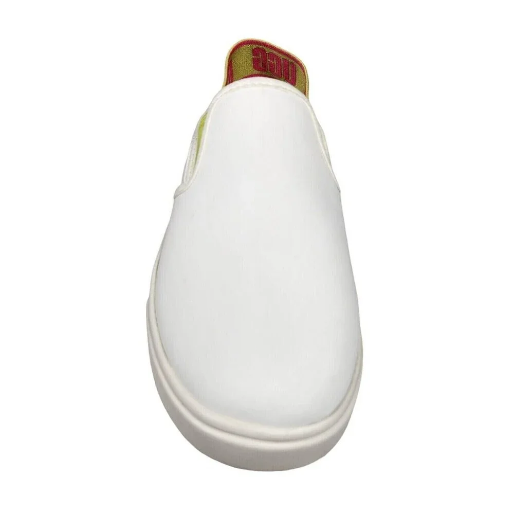 Ugg Size 6 M Aivey Slingback Leather Sneakers Shoes Slip On White Green 154